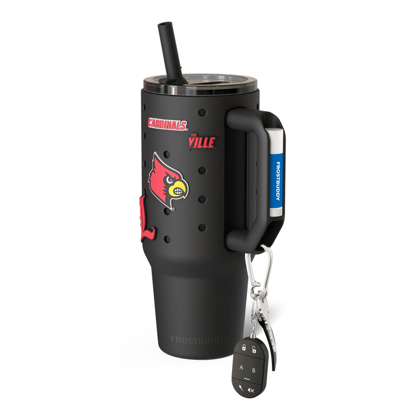 Thicc 40oz Louisville Cardinals Skin + Budz Bundle